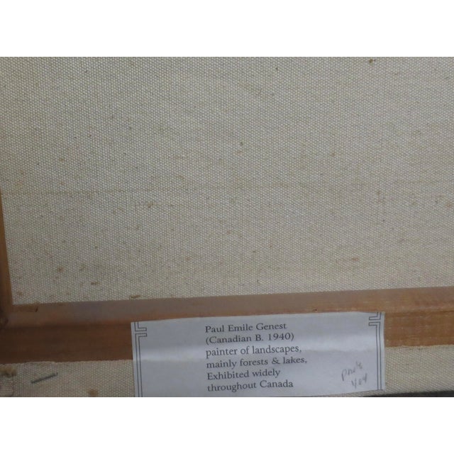 Paint Paul Emile Genest Expressionist Landscape For Sale - Image 7 of 10