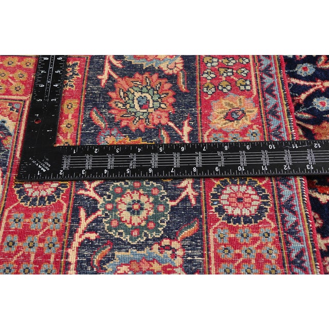 Textile Late 19th Century Persian Tabriz Rug, 06'07 X 10'02 For Sale - Image 7 of 10