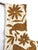 Handmade Mexican Otomi Tenango Embroidered Christmas Stockings, Amber Gold & Natural, Pair For Sale - Image 10 of 11