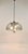 A beautiful completely chrome-plated ceiling light with a large light-grey smoked acrylic hemisphere lampshade and nice...