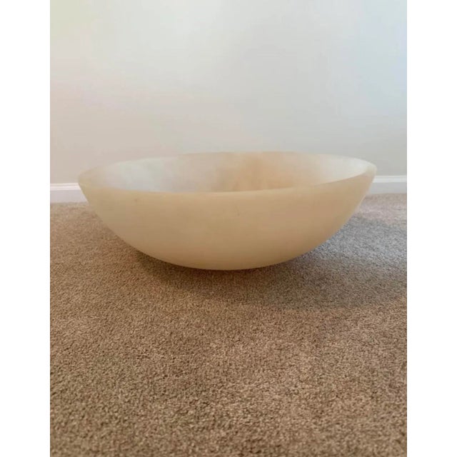 Cream Martha Sturdy Oversized Resin Bowl For Sale - Image 8 of 10