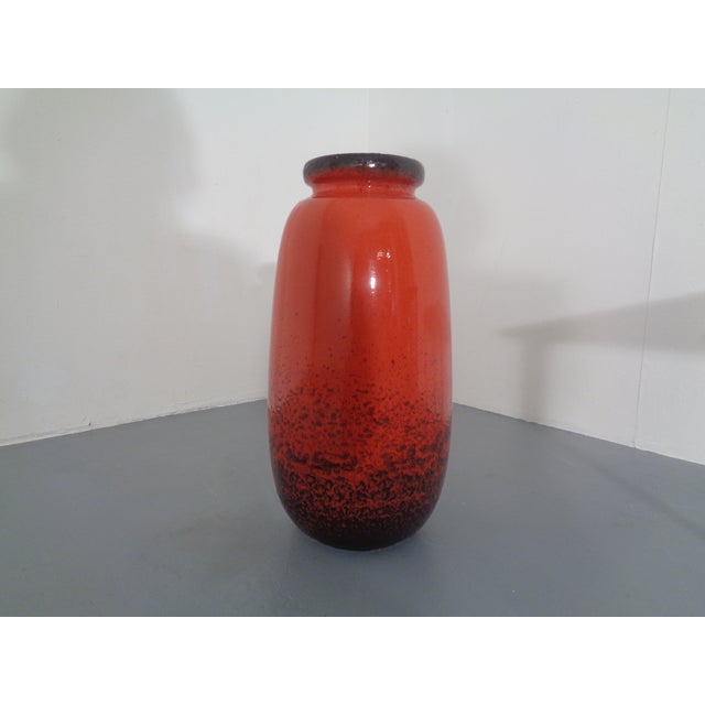 Large Glazed Ceramic Nr. 284-53 Vase from Scheurich, 1970s For Sale - Image 3 of 17