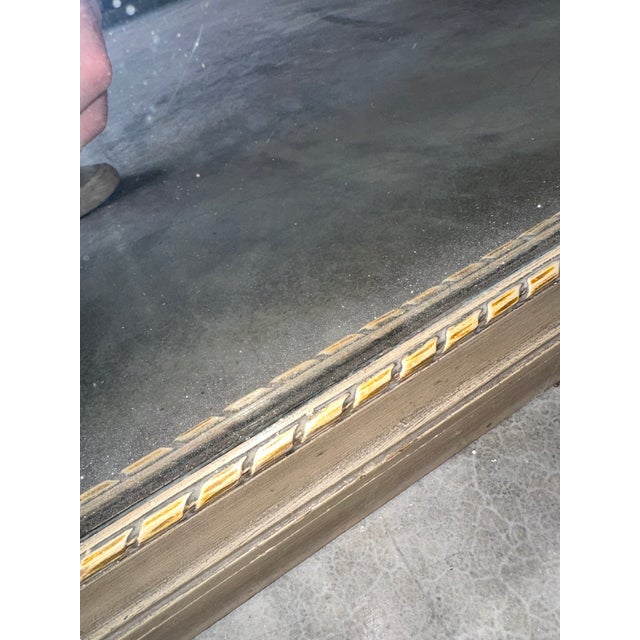 Antique Mirror in Beech Frame, 1800s For Sale - Image 5 of 12