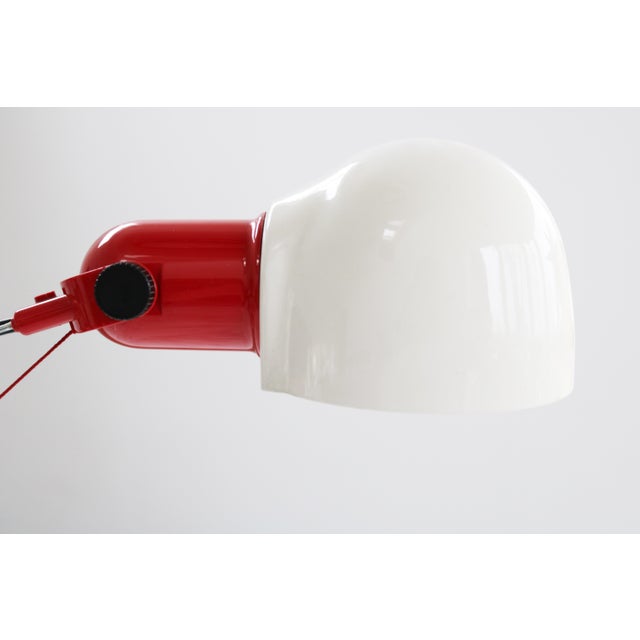 Red Minimalist Postmodern Table Lamp, 1980s For Sale - Image 8 of 10