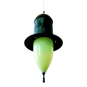 Vaseline Glass Shade Top Hat Pendant