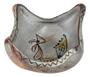 Mid-Century French Ceramic Catchall with Rooster Motif, 1960s