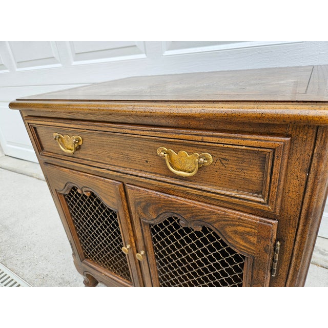 Baker Furniture Burlwood French Nightstand For Sale - Image 9 of 12