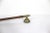 Very long handled solid brass candle snuffer with nice vintage patina and a long wood handle and a match striker. Perfect...