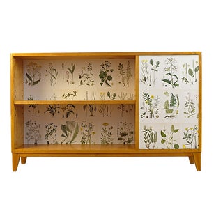 Swedish Modern Nordens Flora Bookcase by C.A.M. Lindman, Sweden, 1940s For Sale