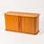 An incredible piece of mid-century design, this small wall or tabletop teak wood cabinet is in excellent condition. Unique...