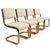 Mid-Century Modern 1970s Mid-Century Modern Cal-Style Brass Cantilever Dining Chairs Model 7411 - Set of 4 For Sale - Image 3 of 8