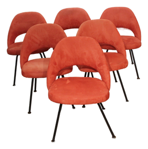 Circa 1960 Set of Six Eero Saarinen Executive Side Chairs