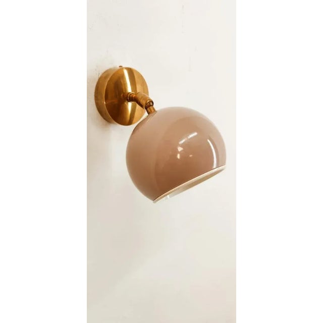 Adjustable Sconce with Grey Metal Dome For Sale - Image 5 of 8