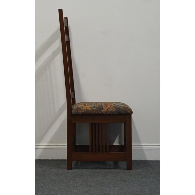 Wood Canal Dover Solid Quarter Sawn Oak Contemporary Mission Style Dining Side Chair For Sale - Image 7 of 9
