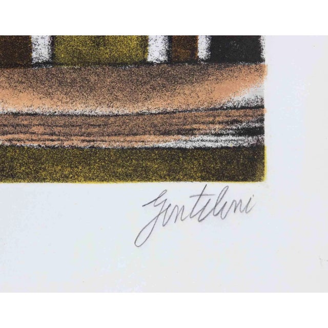 Modern Franco Gentilini, Cathedral, Etching and Aquatint, 1970s For Sale - Image 3 of 4