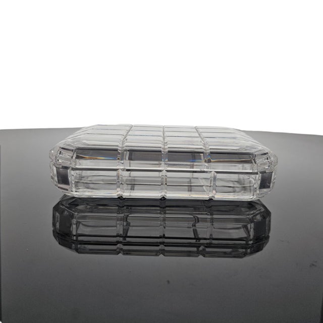 Late 20th Century Arnolfo Di Cambio Geometric Crystal Lidded Box, Italy For Sale In San Francisco - Image 6 of 16
