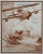 A set three of unusual French sepia tone lithographs of 1930's airplanes; each finely rendered lithograph of airplanes...