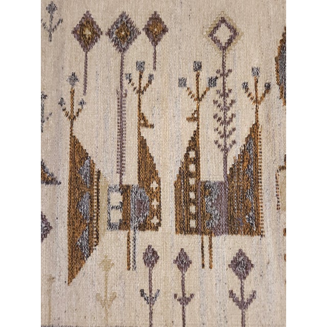 Handwoven Tapestry in Wool by Eva Nemeth, Hungary, 1960s, in Flawless conditions. Designed 1960 to 1969 This piece has an...