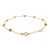 Green 1.4 Ct Natural Square Emerald Station Bracelet in 18k Yellow Gold Holiday Gift For Sale - Image 8 of 18
