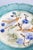 Antique French Onnaing Turquoise Majolica Birds Plate, Circa 1890 For Sale - Image 4 of 7