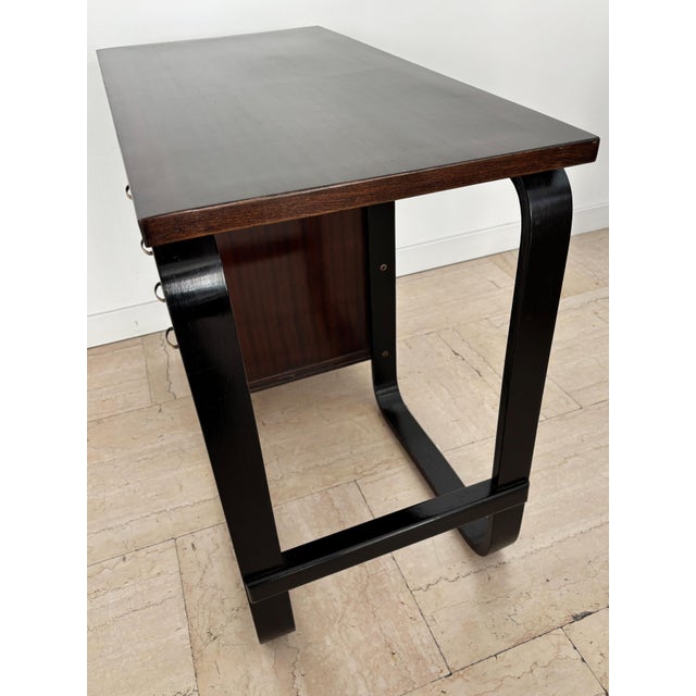 Small Writing Desk by Giuseppe Pagano for Gino Maggioni, Italy, 1940s For Sale - Image 6 of 13