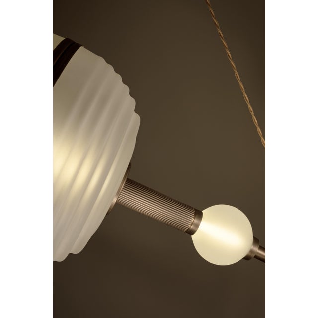 Metal Saturn Suspension Lamp Handmade by Creativemary For Sale - Image 7 of 18