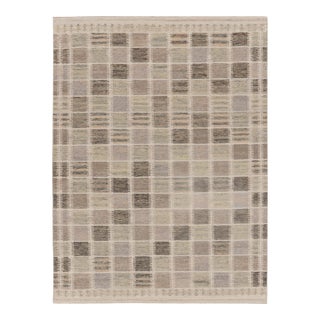 Contemporary Scandinavian Style Geometric Wool Kilim by Rug & Kilim, India For Sale