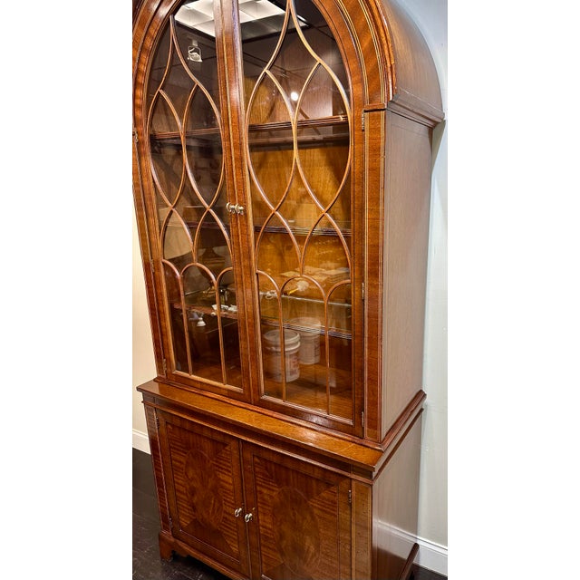 2010s Baker Furniture Historic Charleston Collection Arched China Cabinet For Sale - Image 5 of 12