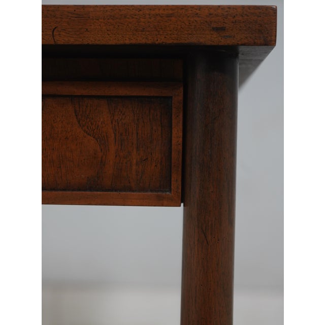 Pair John Stuart Mid Century Modern Walnut End Tables For Sale - Image 9 of 18