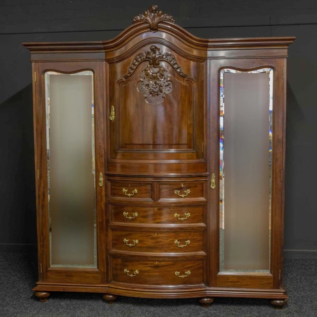 Antique Victorian Mahogany Wardrobe For Sale - Image 17 of 17