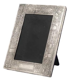 Cartier Sterling Baby Announcement Picture Frame