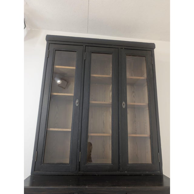 Art Nouveau Glazed Display Cabinet in Wood, 1930s For Sale - Image 4 of 14