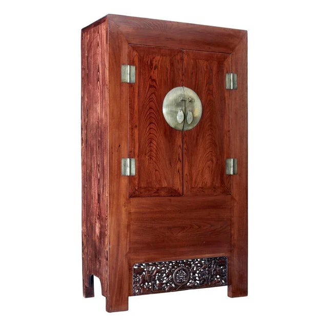 Mid-20th Century Carved Hardwood Cabinet For Sale - Image 6 of 9