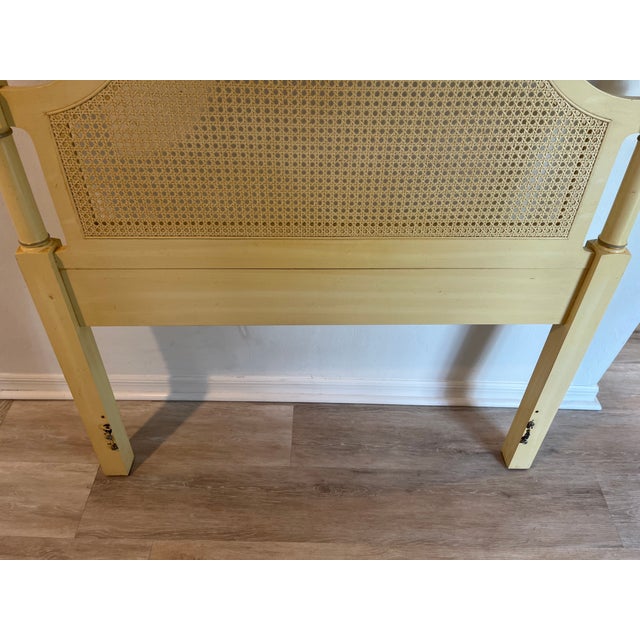 Hollywood Regency Vintage Bali Hai Twin Headboards Attributed to Henry Link For Sale - Image 3 of 18