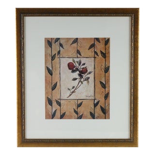 The Patterned Garden 3 - Print of Original Oil Pencil on Board Signed For Sale