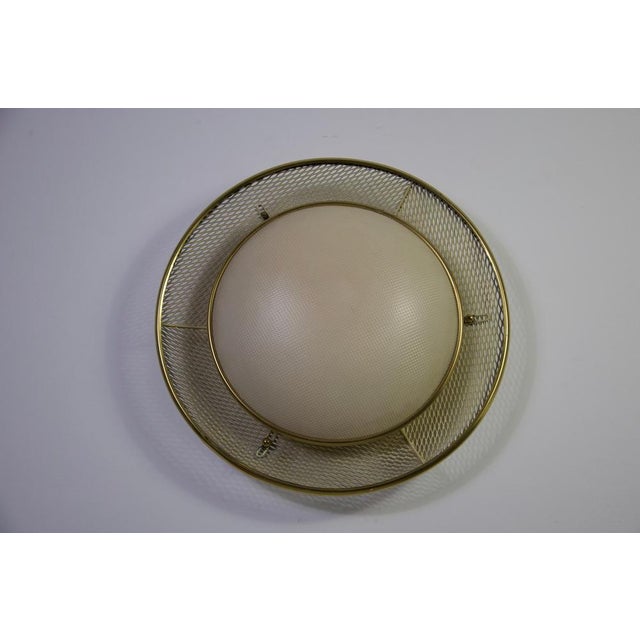 Mid-Century Brass Flush Mount attributed to Erco, 1960s For Sale - Image 4 of 15