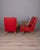 Mid-Century Modern Vintage Italian Armchairs in Red Leather, 1950s, Set of 2 For Sale - Image 3 of 17