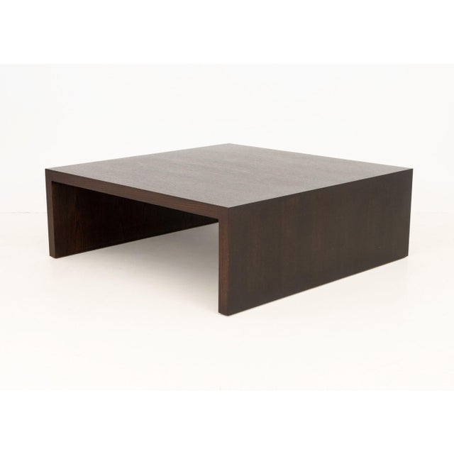 Modern Minimalist Wenge Stained Oak Coffee Table For Sale In New York - Image 6 of 8