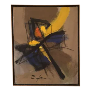Bill Parker 1979 "Abstract Composition" Painting