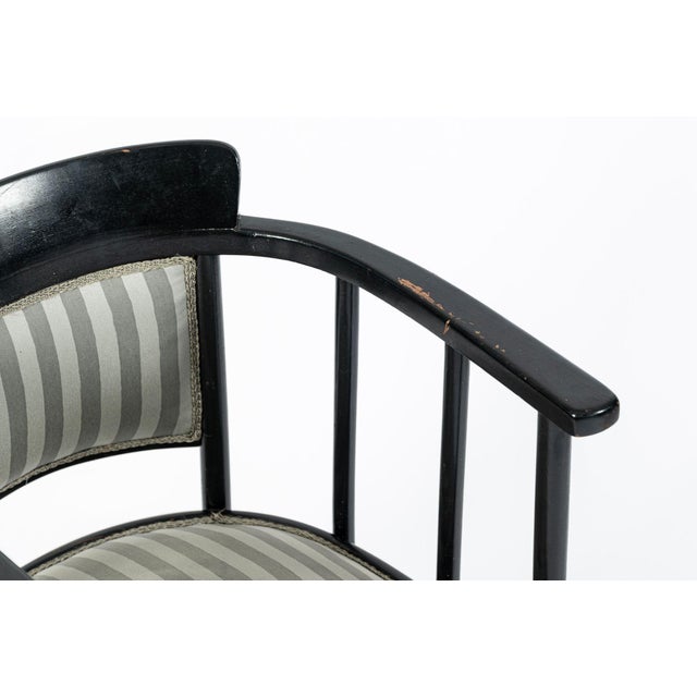 Vienna Secession Three Piece Bentwood Salon Set in the Style of Josef Hoffmann for J&j Kohn, Austria, Circa 1905 For Sale - Image 17 of 18