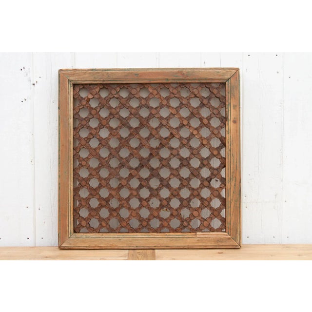 Antique Finely Carved Window Shutter For Sale - Image 9 of 9