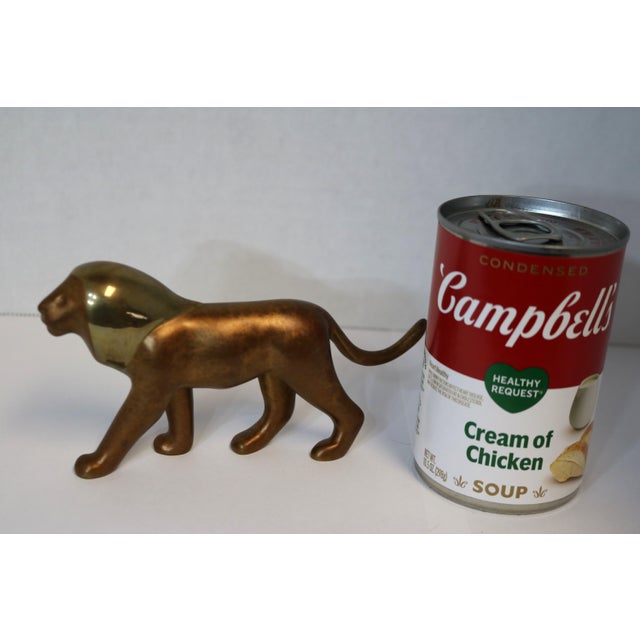 Late 20th Century Late 20th Century Loet Vanderveen Bronze Lion Sculpture Signed #137/1750 For Sale - Image 5 of 7