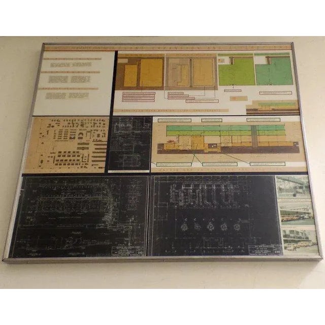 Mid-Century Modern Mid 20th Century San Francisco Architectural Presentation Board For Sale - Image 3 of 10