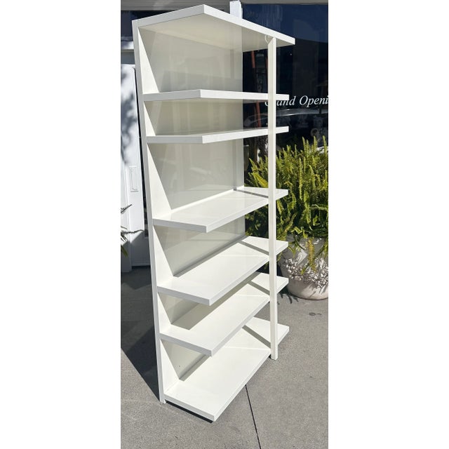 Modern White Lacquer Bookcase by Piero Lissoni for Cassina Italy Chairish