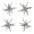 Early 21st Century Oversized Mirrored Snowflake Wall Hangings - Set of 4 For Sale - Image 5 of 5