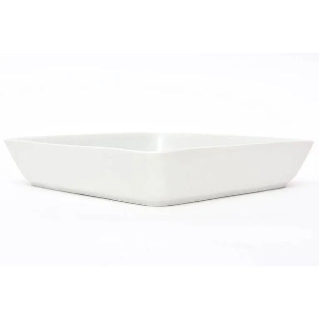 Piero Fornasetti Vintage Piero Fornasetti Rare Porcelain "Botanica Pratica" Square Bowl and Serving Piece, 1950's For Sale - Image 4 of 8