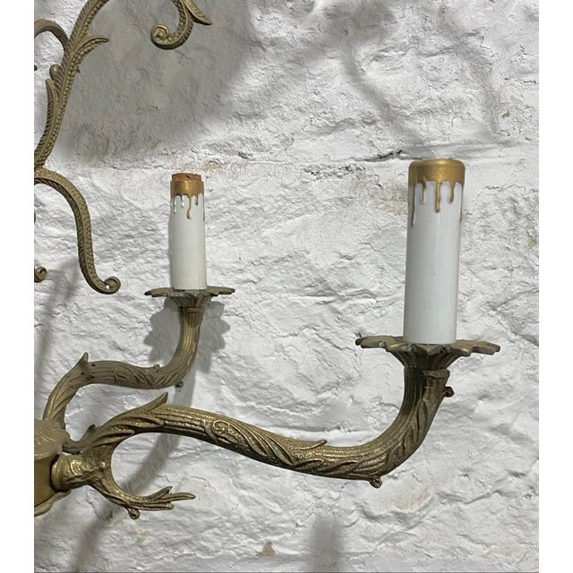 Neoclassical Vintage Spanish Neoclassical Style 5 Light Chandelier For Sale - Image 3 of 8