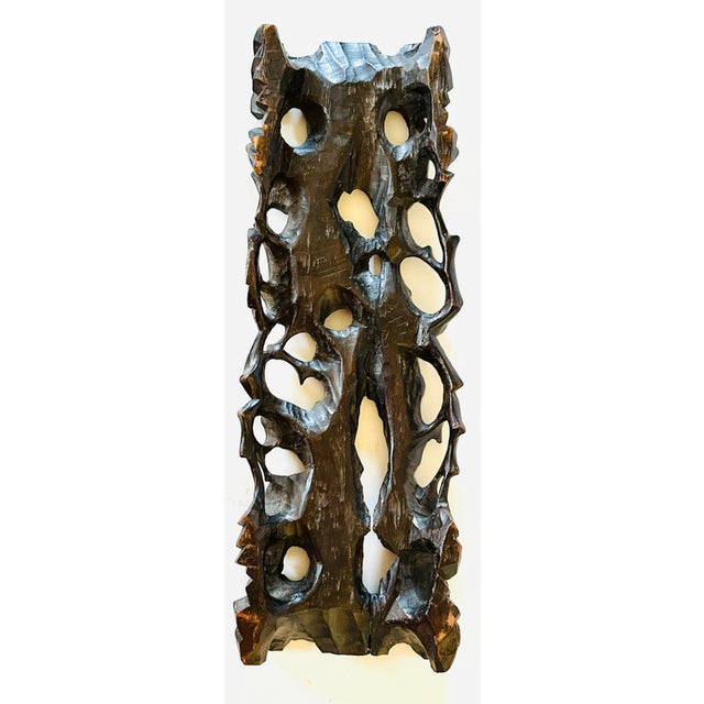 Late 19th Century Fine Hand Carved & Ebonized Wood Display Stand, Japan Meiji Period (1868-1912) For Sale - Image 5 of 5