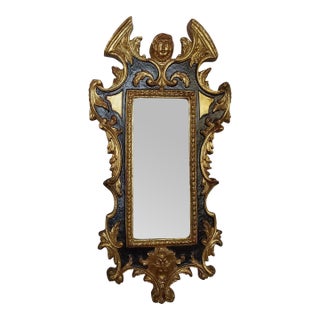 Vintage Hollywood Regency Italian Carved Mirror, Picture Frame For Sale