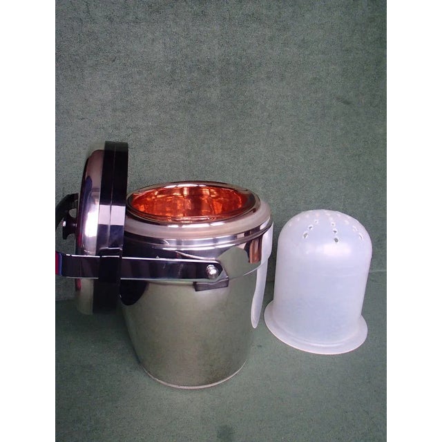 Art Deco SIlver-Plated Ice Bucket with Insert from Erhard, 1940s, in Flawless conditions. Designed 1920 to 1949 This piece...